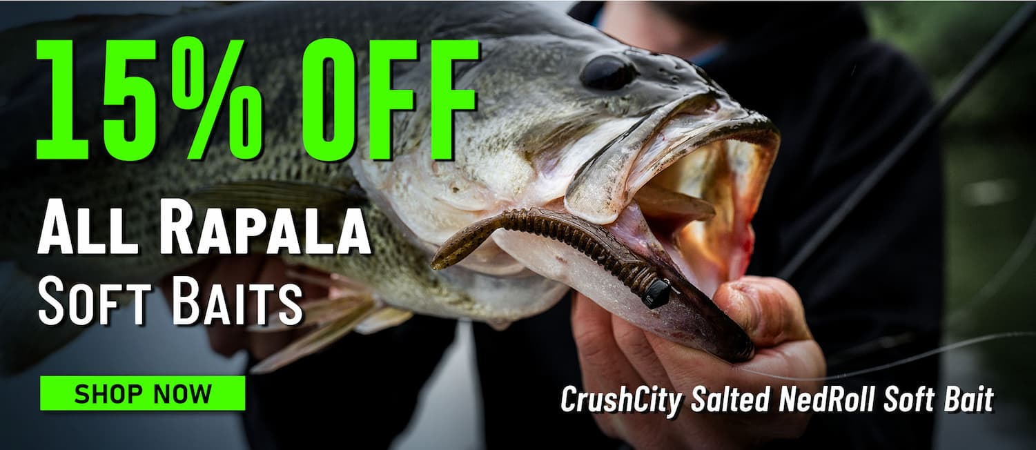 15% Off All Rapala Soft Baits CrushCity Salted NedRoll Soft Bait Shop Now