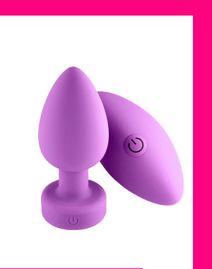 Shine Bright Vibrating Butt Plug Magenta - Hott Love Extreme