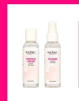Sexology on the go Jet Set Lube and Toy Cleaner Set - 2 oz.
