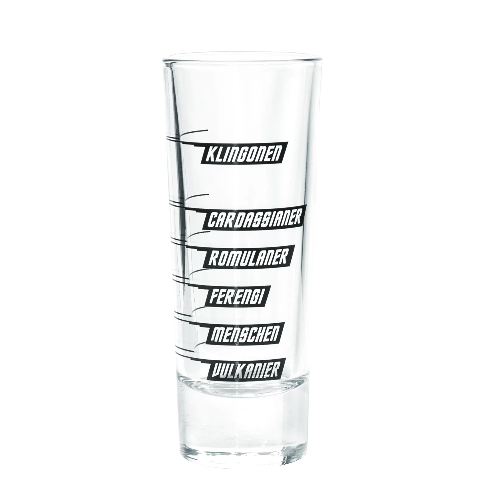 Schnapsglas Intergalaktisches Alkohol-Messglas