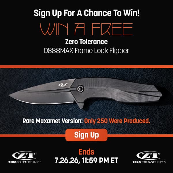 Win a Free ZT 0888MAX Flipper