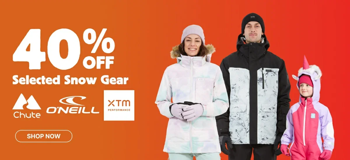 40% off Selected Snow Gear by Chute, O'Neill & XTM