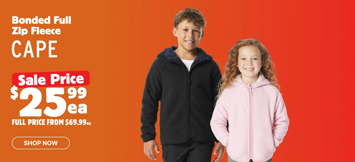 Cape Kids Bonded Full Zip Fleece 