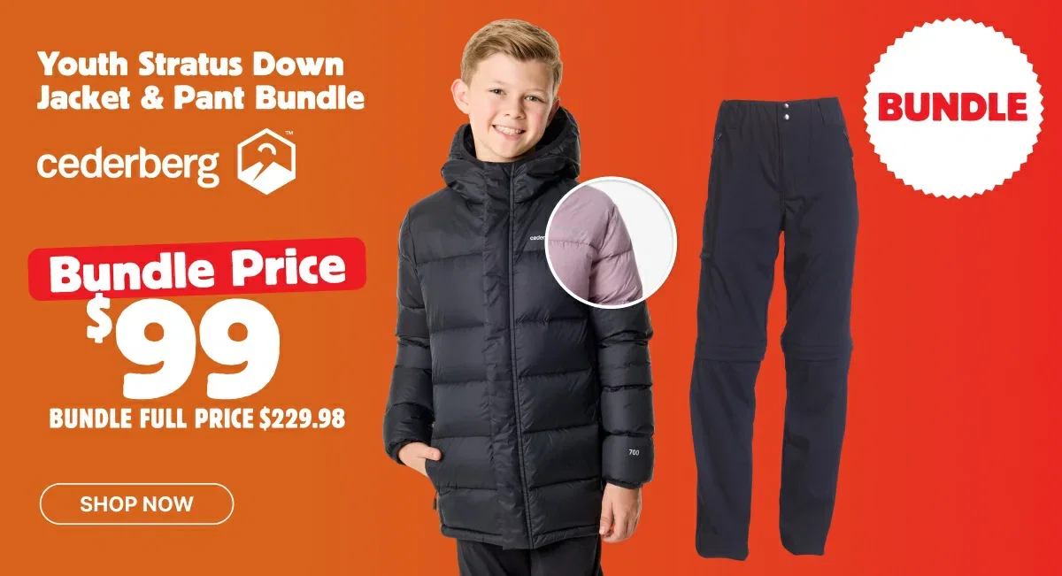 Cederberg Youth Stratus Down Jacket & Pant Bundle
