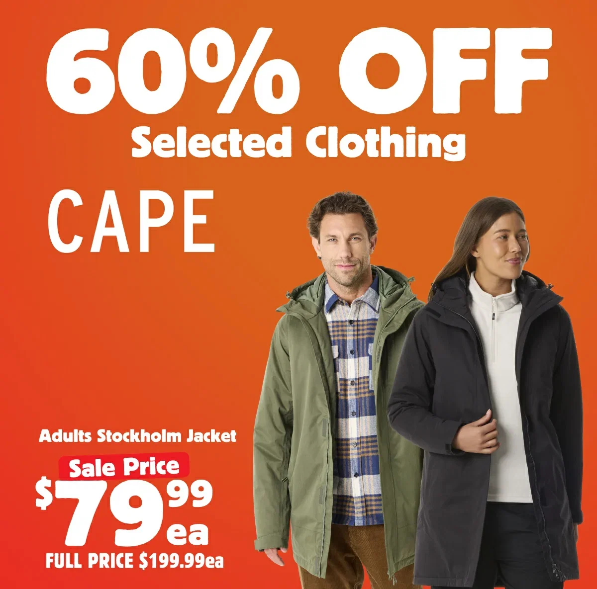 60% Off Selected Clothing by Cape