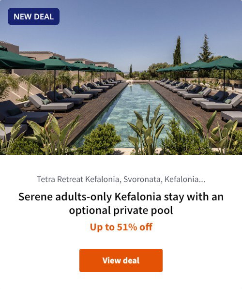 Serene adults-only Kefalonia stay with an optional private pool