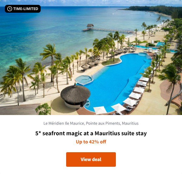 5* seafront magic at a Mauritius suite stay