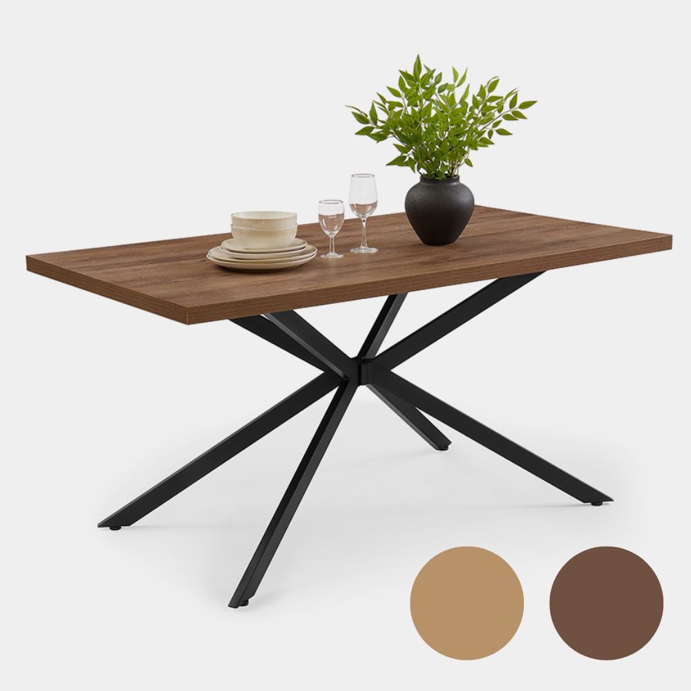 Image of Abel 6 Seater Wood Effect Dining Table