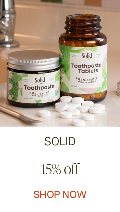 Save 15% off Solid Oral Care