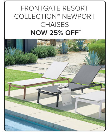 Frontgate Resort Collection Newport Chaises Now 25% Off