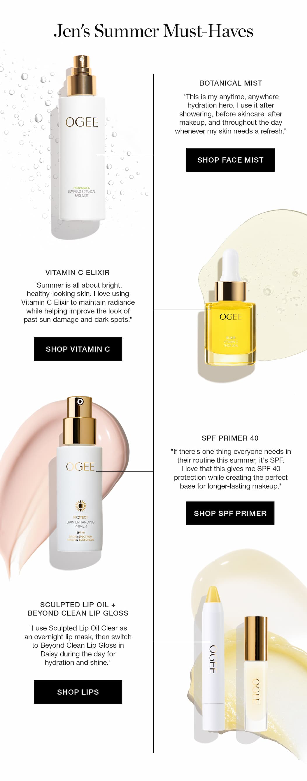 Jen's Summer Must-Haves