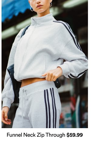 Funnel Neck Zip Through $59.99