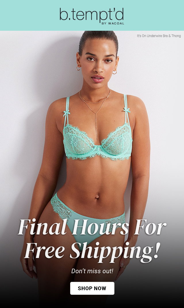 Final Hours For Free Shipping! 