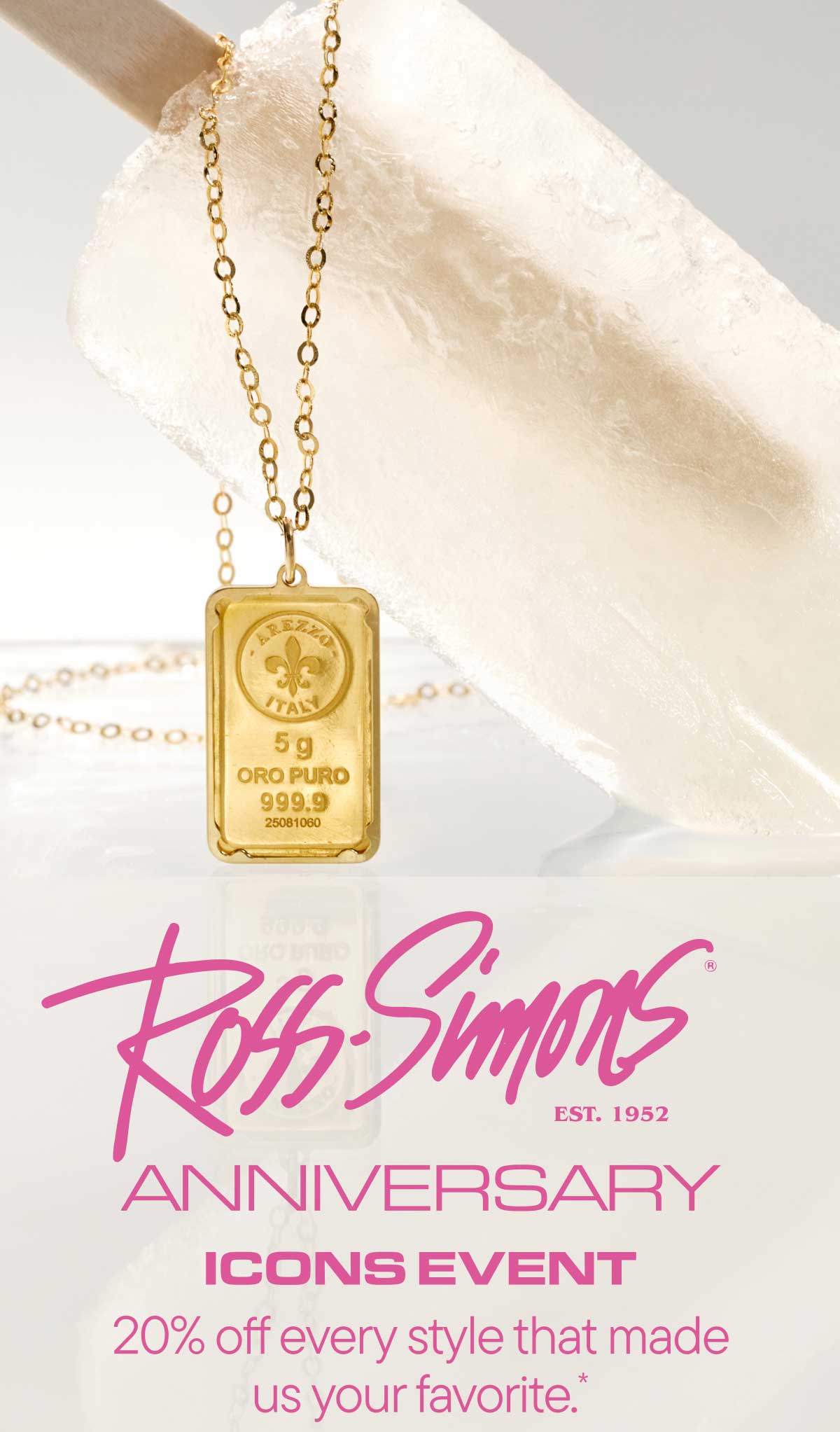 Ross-Simons Anniversary Icons Event. 20% off every style that made us your favorite.