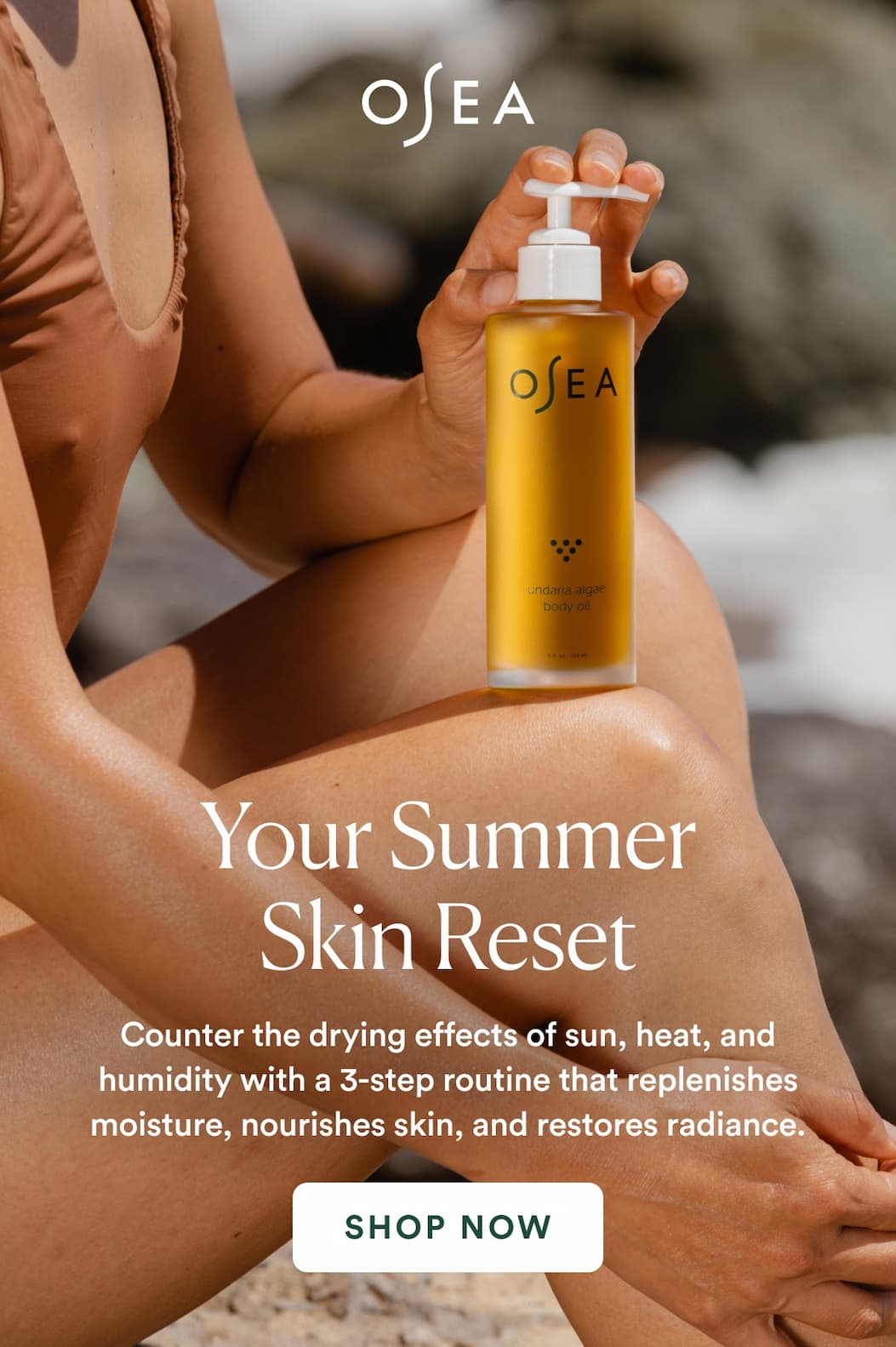 Counter the drying effects of sun, salt, and sand with a 3-step routine that replenishes moisture, nourishes skin, and restores radiance.