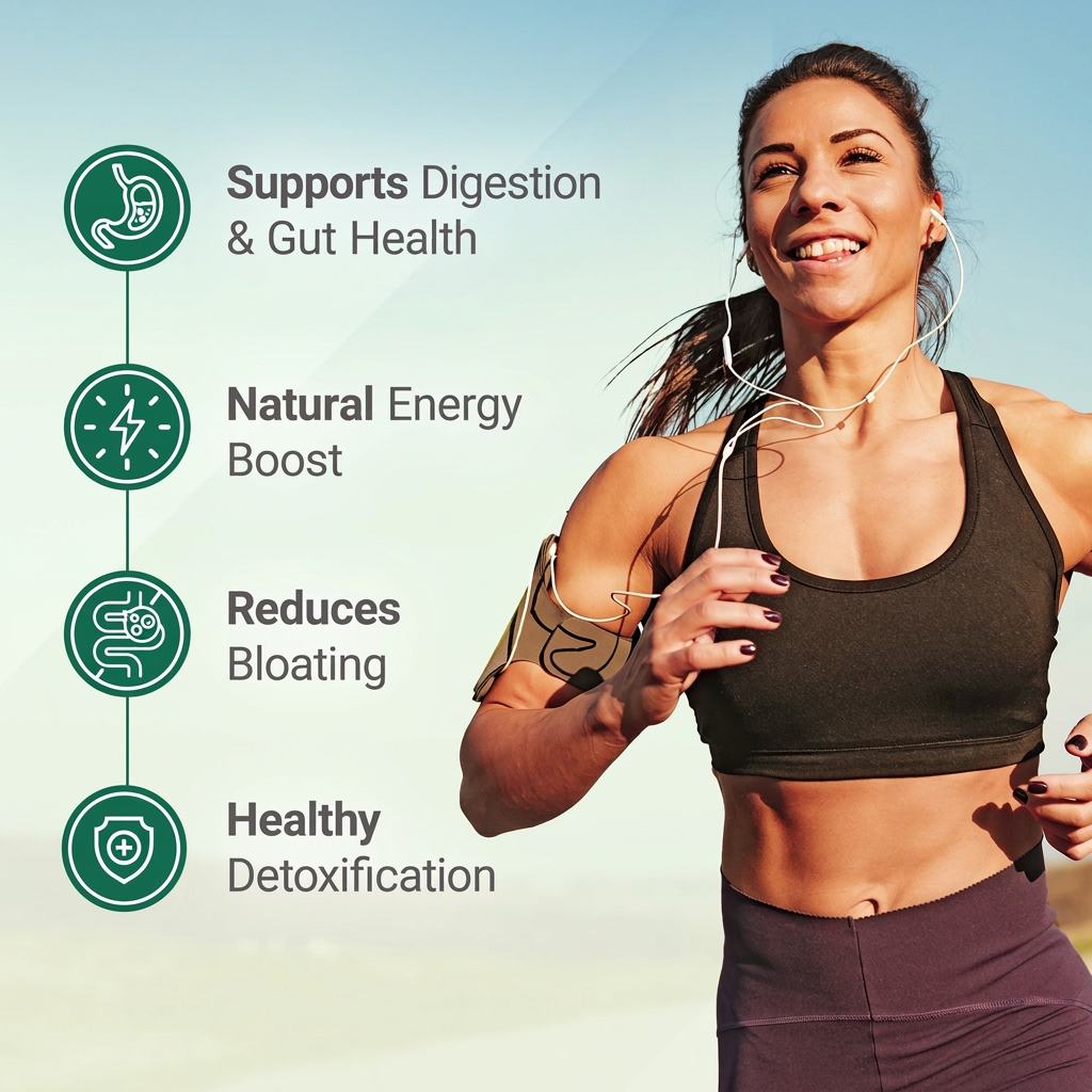Super Greens product benefits infographic