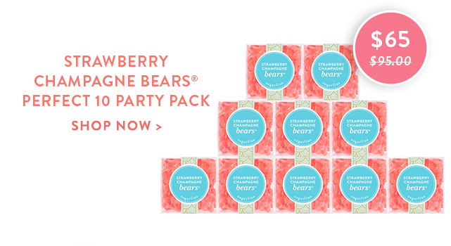 Shop Strawberry Champagne Bears® Perfect 10 Party Pack