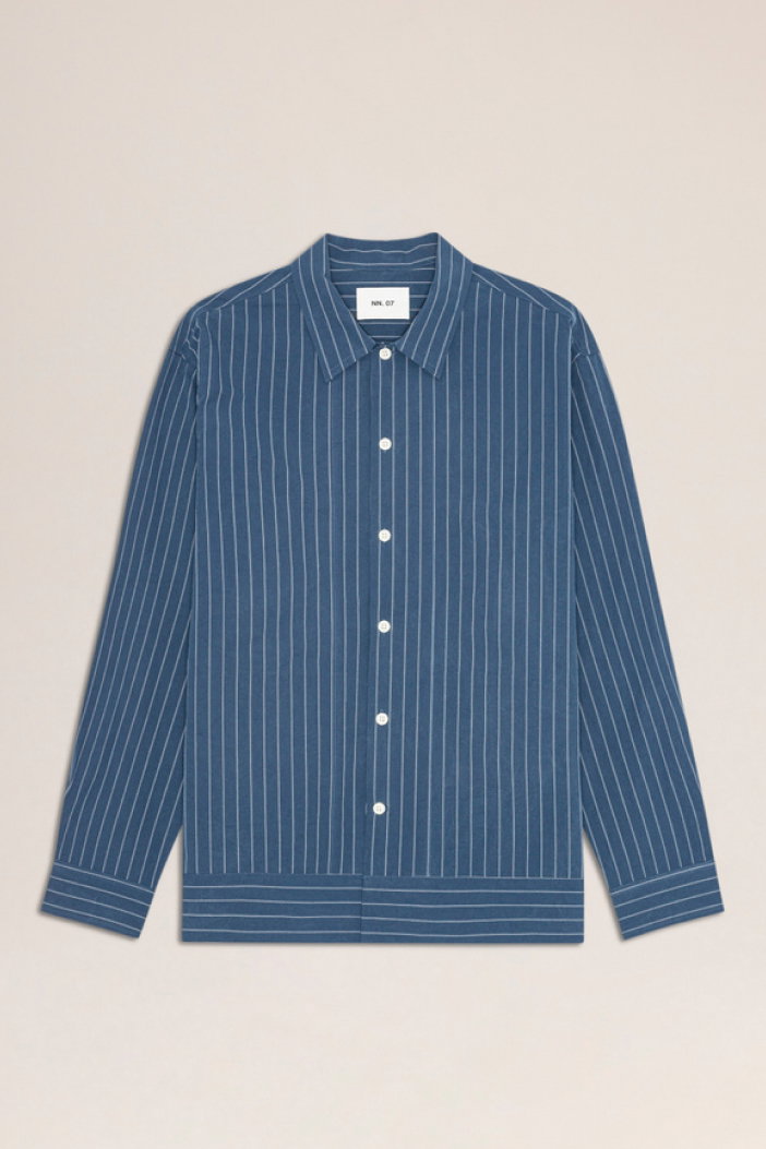 Reed Blue Stripe Overshirt