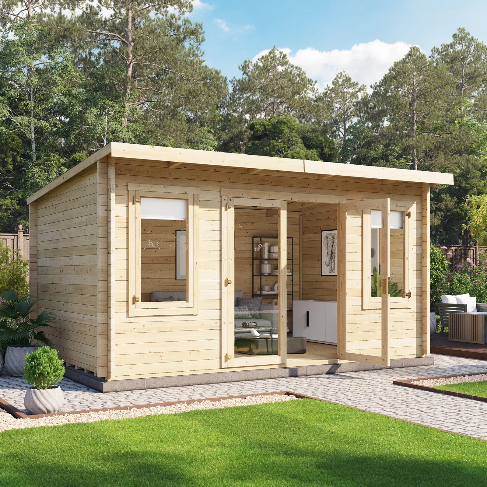 Image of BillyOh Fraya Pent Log Cabin