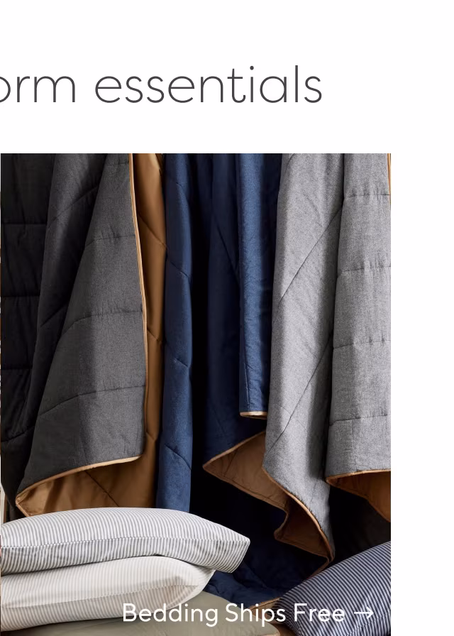Bedding ships free