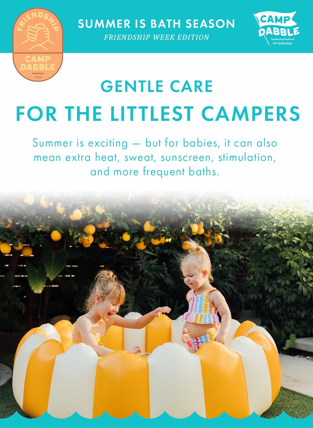 Camp Dabble & Dollop Week Four Friendship Week