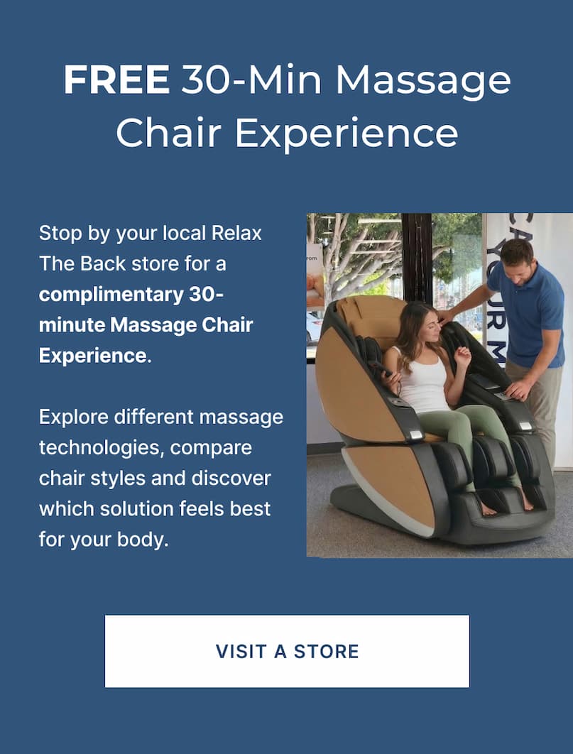 free 30-min massage chair experience