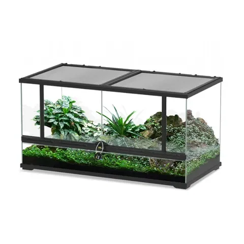 Terrarium reptile Smart Line 88x45x45 noir - Terratlantis