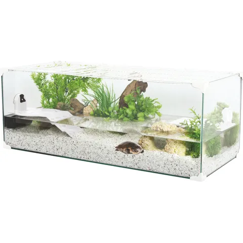 Aquarium tortue Karapas Aqua 100 Pro blanc - Zolux
