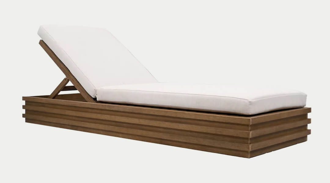 Norrel Outdoor Chaise Lounge by Huxe