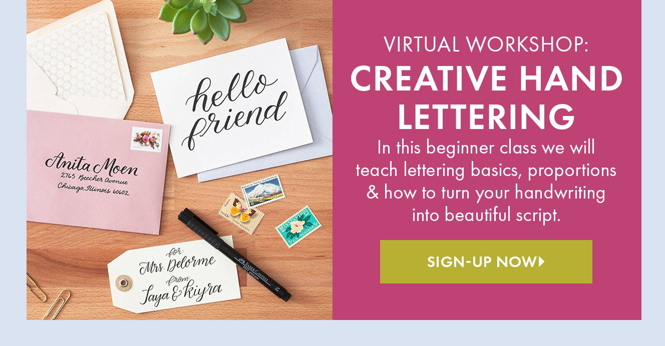 Virtual Workshop: Creative Hand Lettering