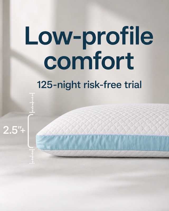 A low-profile pillow