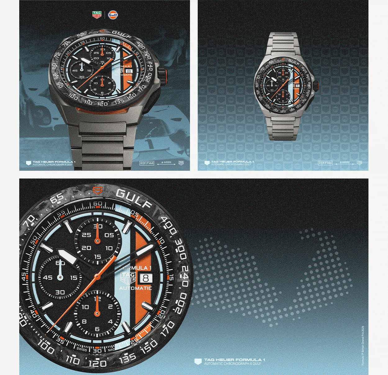 TAG Heuer Formula 1 Chronograph x Gulf Automatic 44mm Watch
