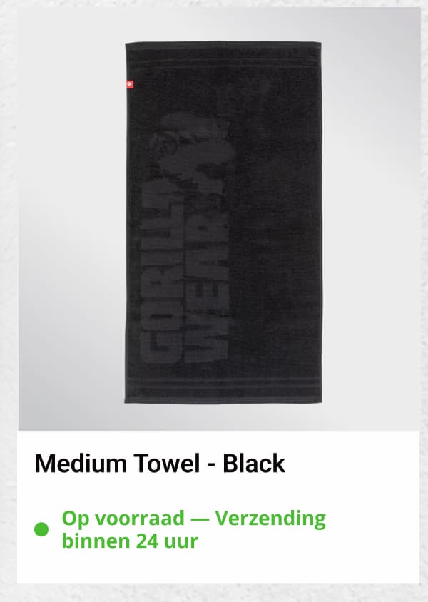 Medium Towel - Black