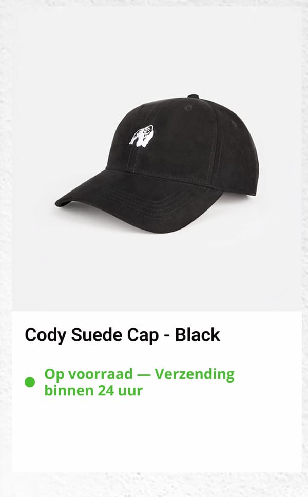 Cody Suede Cap - Black