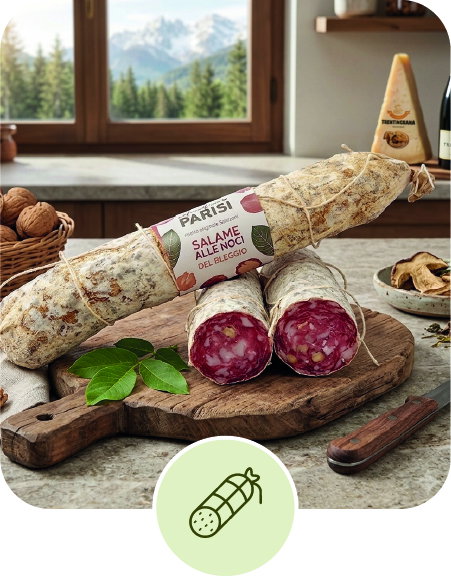 Salame alle noci del Bleggio 350 g c.a.| Parisi