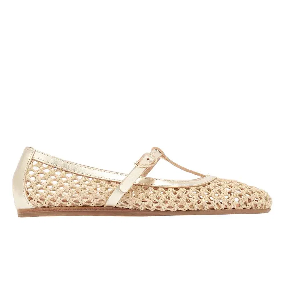 Image of Aerati Ballet Flat Nat/Platinum