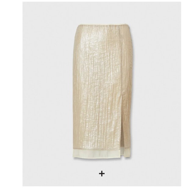 Shop Suki Crinkled Organza Midi Skirt
