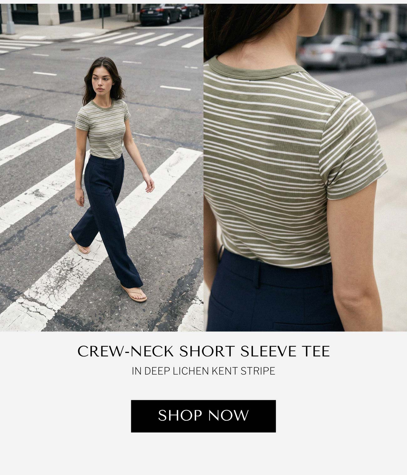 Crew-Neck Short Sleeve Tee