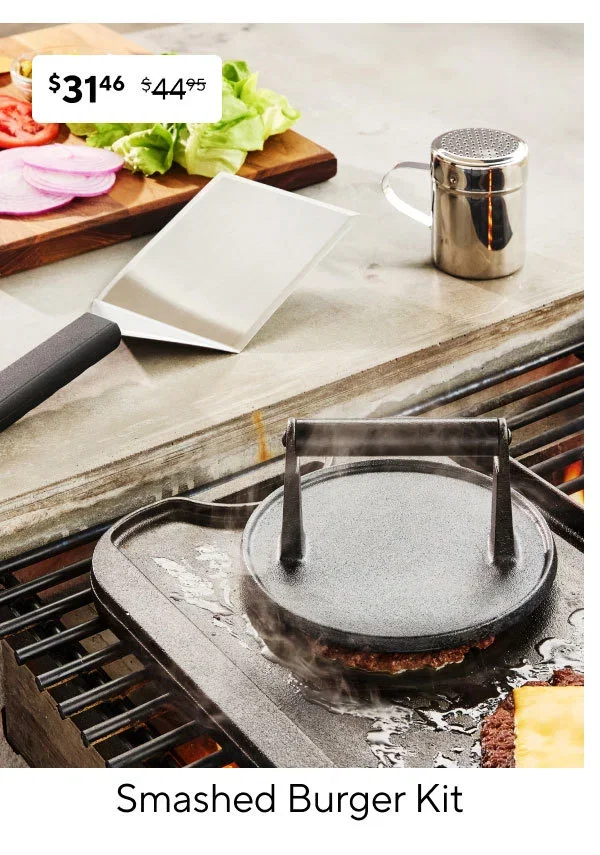 Sur la table Smashed Burger Kit