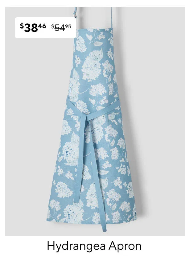 Sur la table Hydrangea Apron