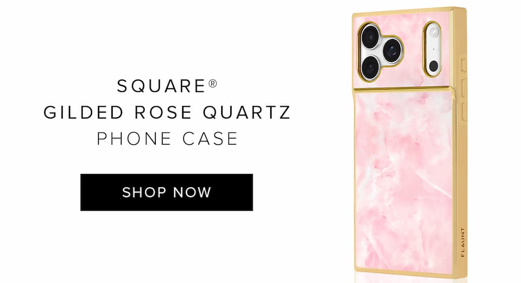 gilded rose quartz