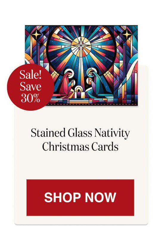 Stained Glass Nativity Christmas Cards [Click here to Shop Now]