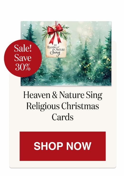 Heaven & Nature Sing Religious Christmas Cards [Click here to Shop Now]