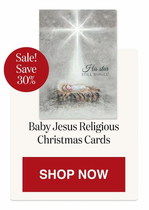 Baby Jesus Religious Christmas Cards [Click here to Shop Now]