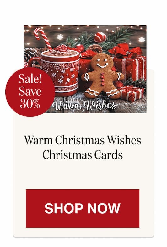 Warm Christmas Wishes Christmas Cards [Click here to Shop Now]