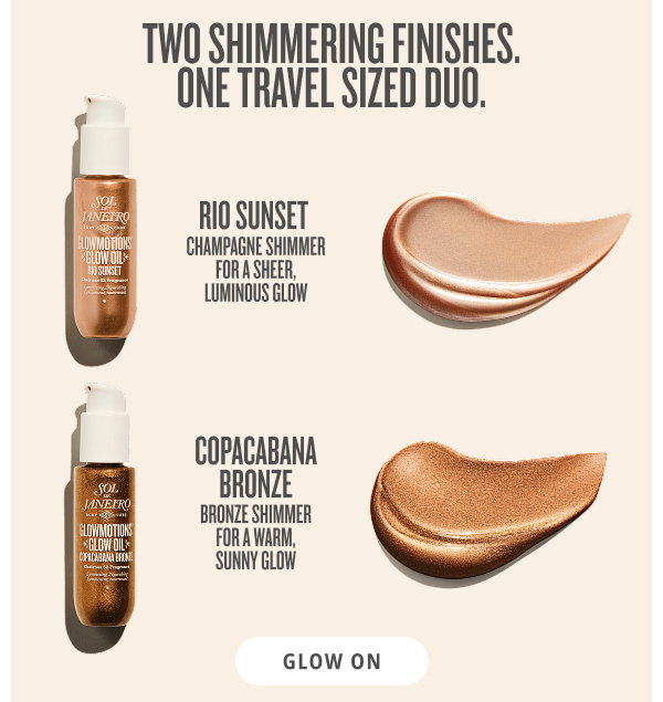 Two Shimmering Finishes. One Travel Sized Duo - GLOW ON