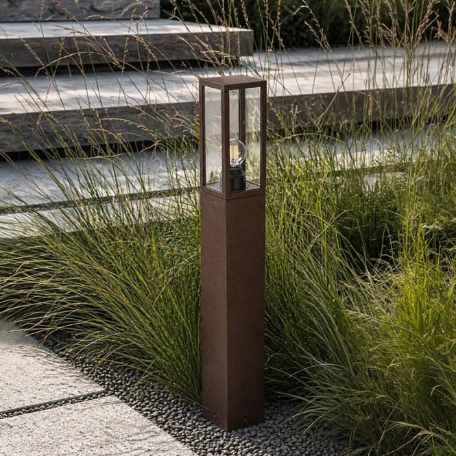 Edit Blaze Outdoor Post Light- Rust Brown
