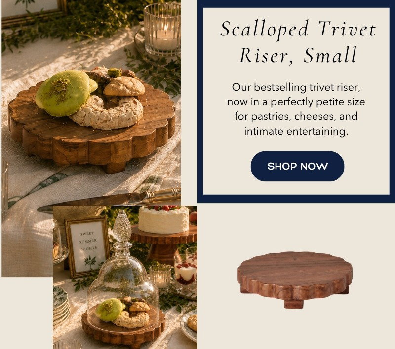Scalloped Trivet Riser, Small