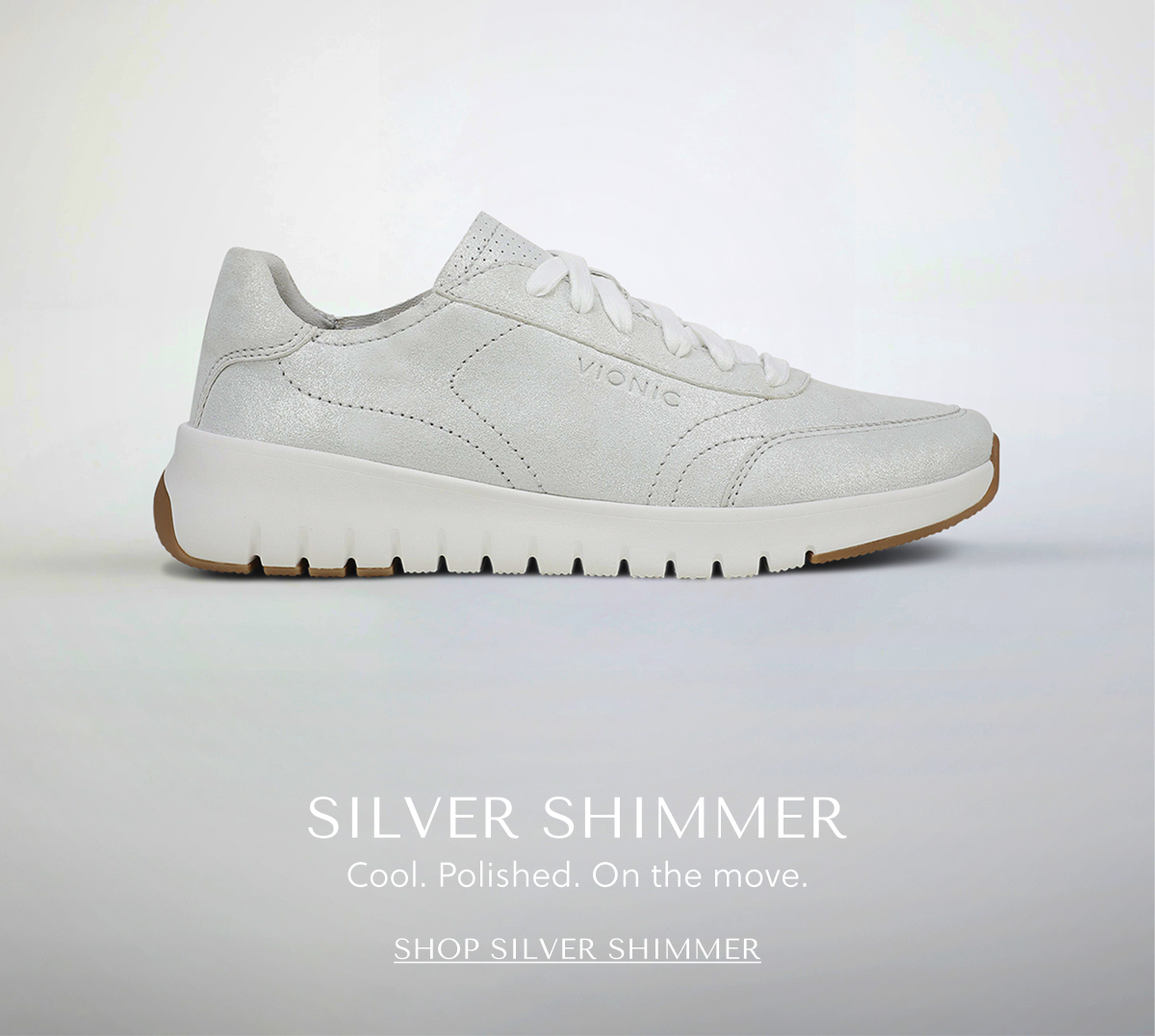 Shop Uptown Sneaker Silver Shimmer