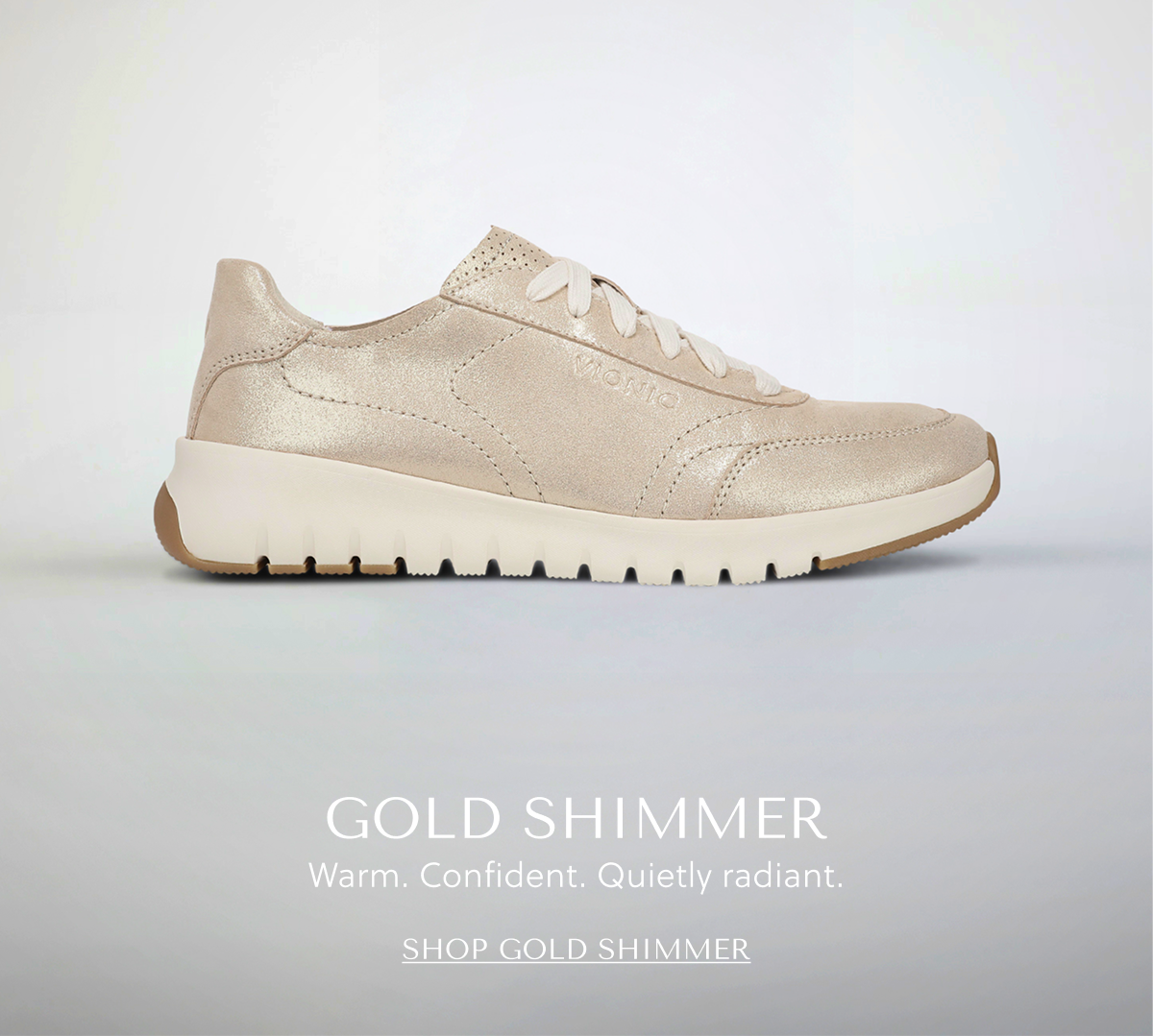 Shop Uptown Sneaker Gold Shimmer